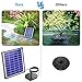 AISITIN 6.5W Solar Fountain Pump, Solar Water Pump Floating Fountain Built-in 1500mAh Battery, with 6 Nozzles, for Bird Bath, Fish Tank, Pond or Garden Decoration Solar Aerator Pump