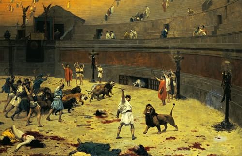 Lienzo il Ritiro de Jean Leon Gerome para renovar paredes vacías con arte de 60x90cm
