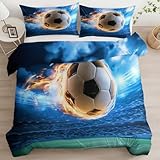 torneo de futbol cinemex Juego de cama de 3 piezas: Incluye 1 funda nórdica individual (150 x 220 cm) y 1 fundas de almohada (50 x 75 cm).Confeccionado con microfibra 100 % de alta calidad, este juego de cama es ultra suave, transpirable, cómodo y duradero. Ideal para el uso diario y perfecto para pieles sensibles.