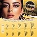 QUEWEL Lash Clusters Kit, 280Pcs 70D+90D 3D Lash Cluster Eyelash Extensions 10-18mm Lash Clusters Kit with Lash Bond and Seal and Lashes Tweezers Easy DIY at Home (70+90D 3D Kit)