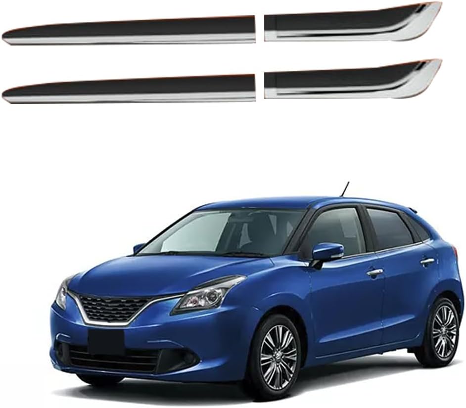 Car Door Body Side Beading/Molding/Cladding for Maruti Suzuki Baleno Set of 04