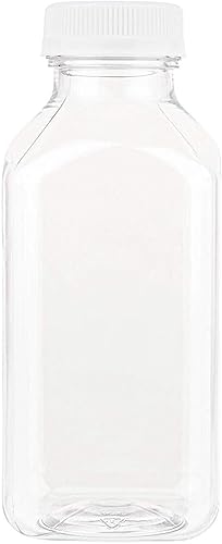 Miniatura 8 de Botellas de jugo de plástico desechables, 16 onzas con tapa, paquete de 24  para agua, zumo de manzana de naranja, zumo de limón, batidos, leche,