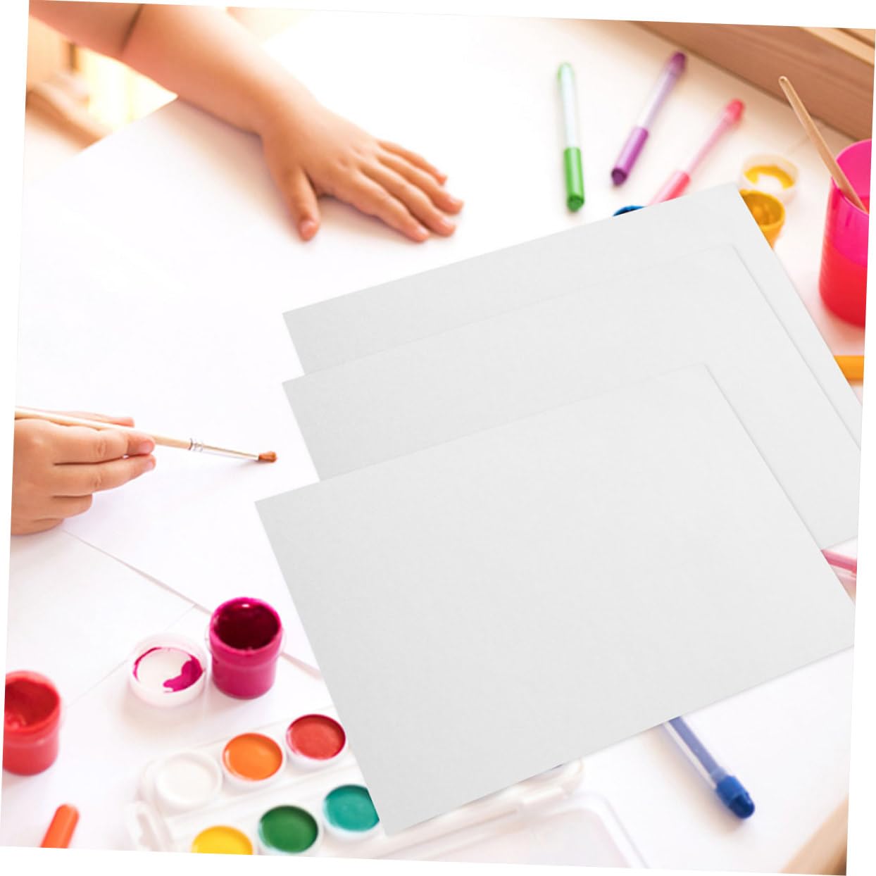Housoutil 100blätter Aquarellpapier Künstlerpapier Für Anfänger Malpapier Verschleißfest Zum Zeichnen Und Malen Geeignet Für Aquarell Bleistift