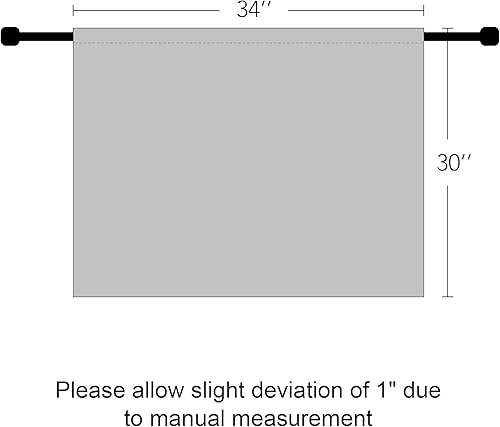 Miniatura 9 de RYB HOME Cortinas pequeñas para ventana de cocina  Juego de cortinas opacas portátiles de privacidad para dormitorio, oficina, baño, sótano, garaje,