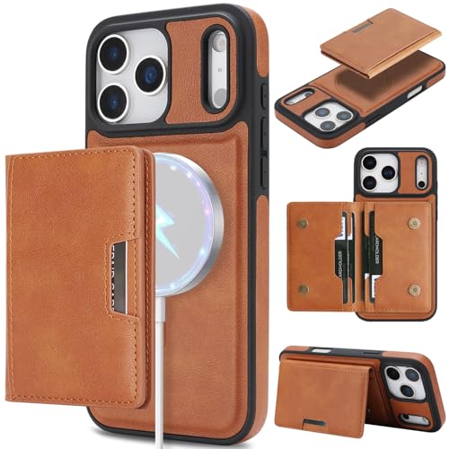 ALANTOP iPhone 17 Pro Max pP[X MagSafeΉ 2in1  z^ RFIDubLO }OlbgJ[hz_[ X^h@\ ϏՌ jp X}z p P[X