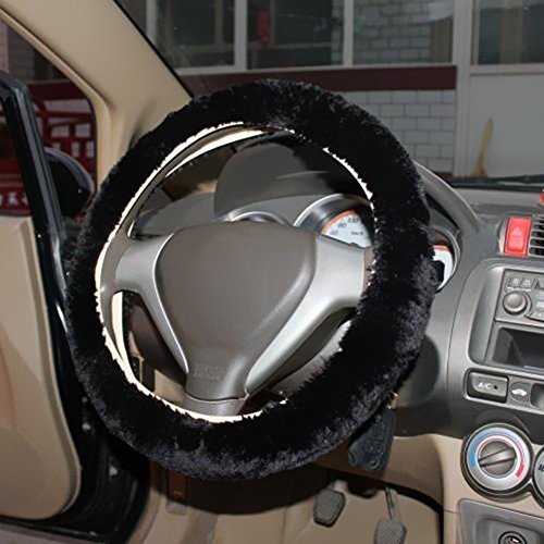 Ajcoflt 3 Pcs Estilo Do Carro Volante Alavanca de Mudança de Freio de Mão Feltro de Lã de Inverno Ma