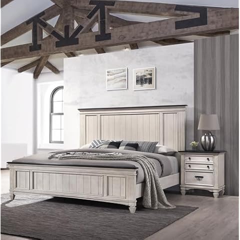 Generic Rustic Beige Gray King Bed Set Cover