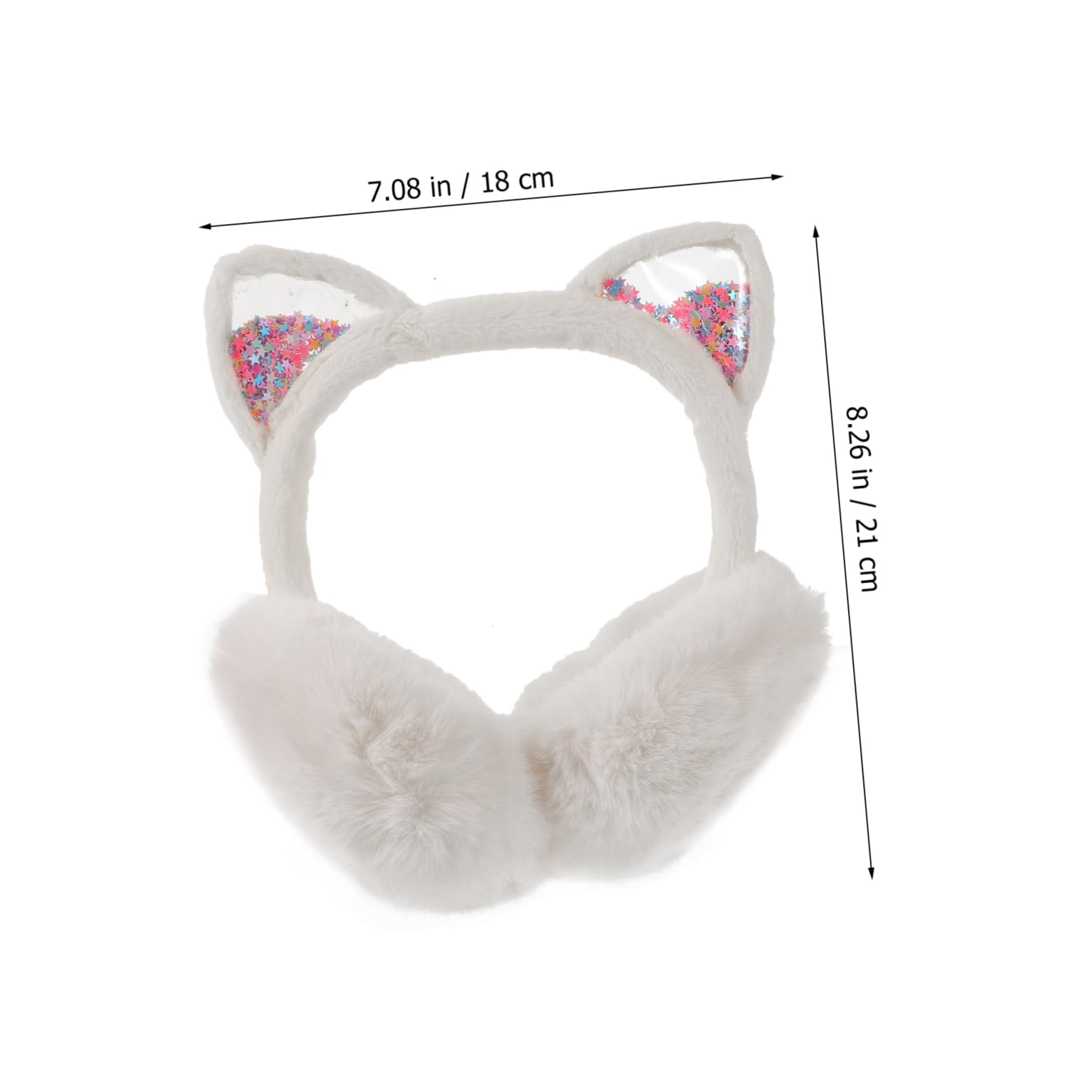 VALICLUD 4 Stück Winter warme Ohrenschützer ear muffs Weiße Ohrenschützer süße Ohrenschützer Süßes Ohrenschützer-Stirnband Ohrstulpe Ohrenschützer für Mädchen Outdoor-Ohrwärmer Plüsch