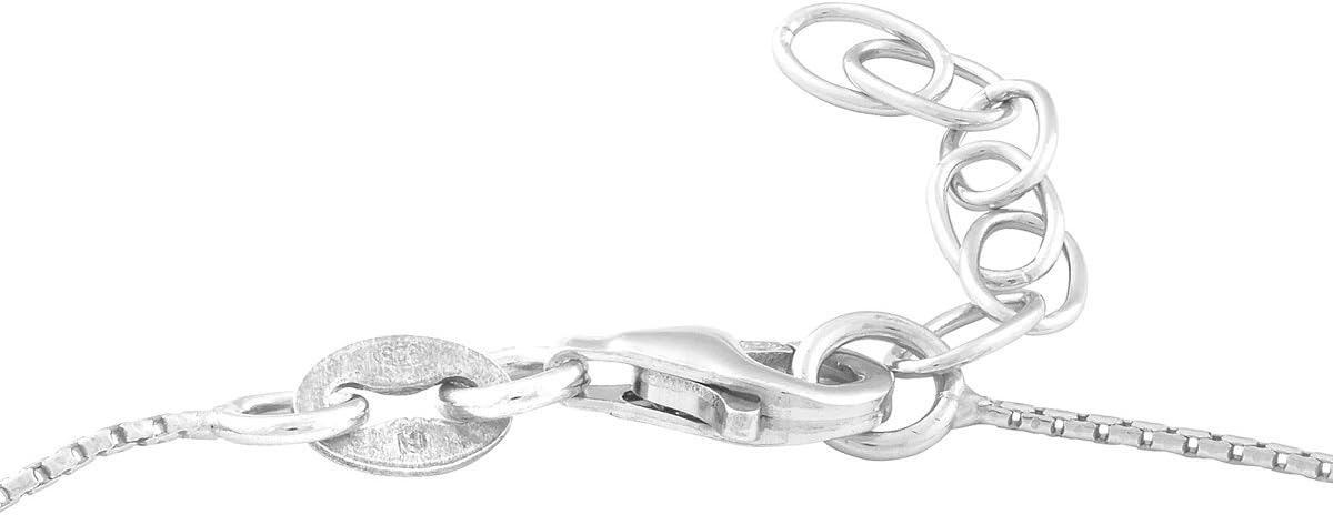 Sterling Silver 9" + 1" Extension Beads and Pink Crystals Anklet