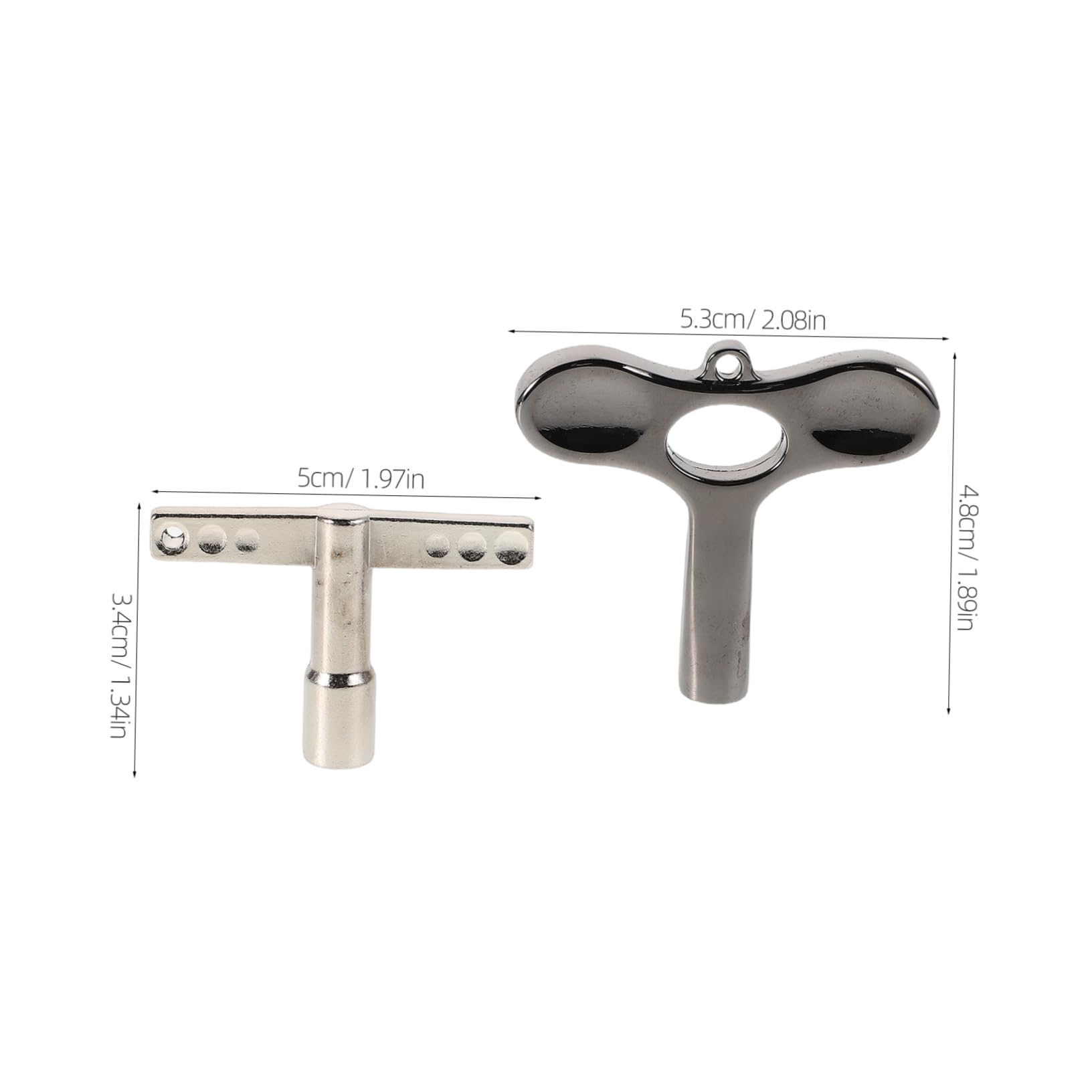 BESPORTBLE 2Pcs Metal Drum Tuner Keys Drum Key Hardware Accessories for Acoustic Electronic Drums Durable Tuning Tool for Snare Drum