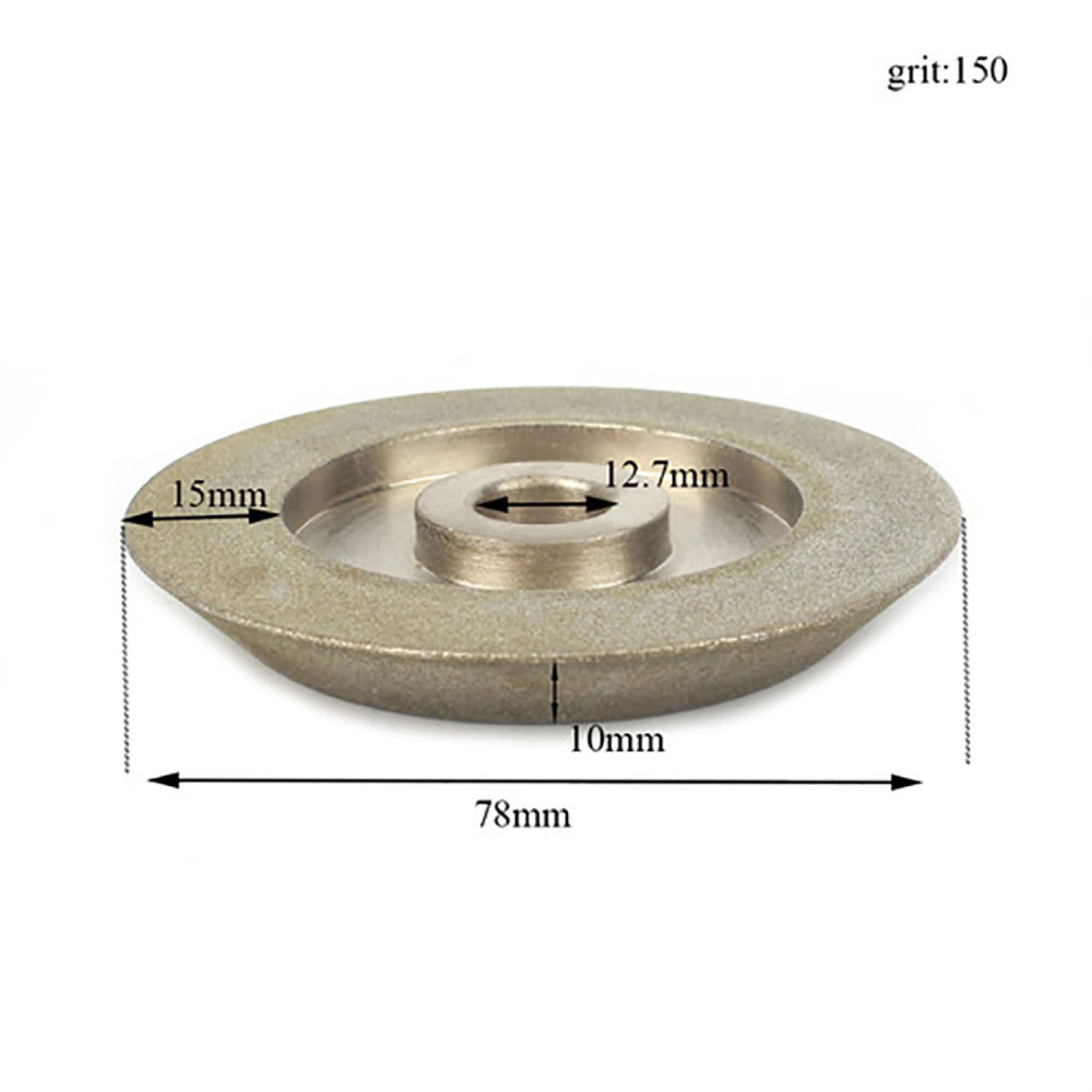 1PC 78x12.7x10mm Meule Diamantée 45 Degrés Disque Diamant 150Grit Pour Affûter Meulage Chanfreinage Outils Abrasifs