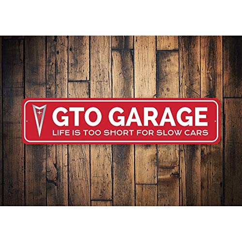 Gto Garage Fast Car Sign, Decorative Garage Wall Decor, Father's Day Sign, Popular Car Sign - 6 X 24 Inches #TOP1