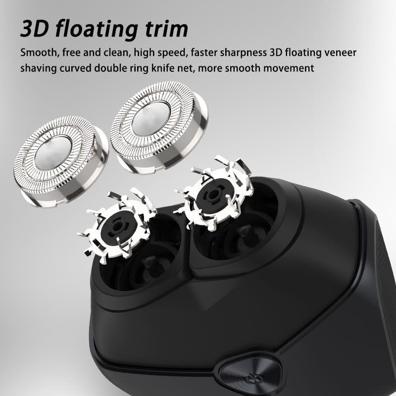 Miniatura 3 de Mini afeitadora eléctrica para hombre, afeitadora eléctrica portátil, IPX7, impermeable, afeitadora giratoria recargable, afeitadora portátil de