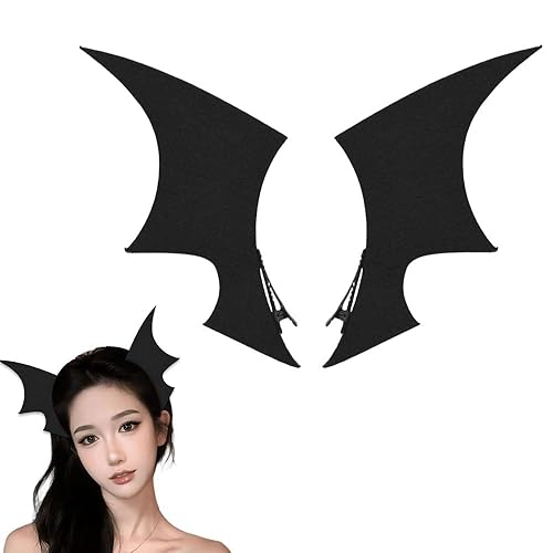 Miniatura 2 de Pinzas para el cabello de calavera de murciélago para Halloween, accesorios góticos para el cabello, clip de esqueleto de hueso, alas de murciélago,