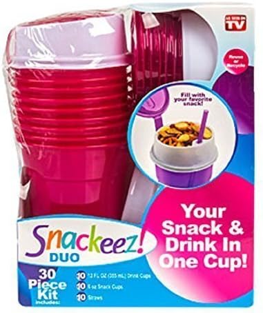 Snackeez Duo - Plastic Cup and Snack Holder