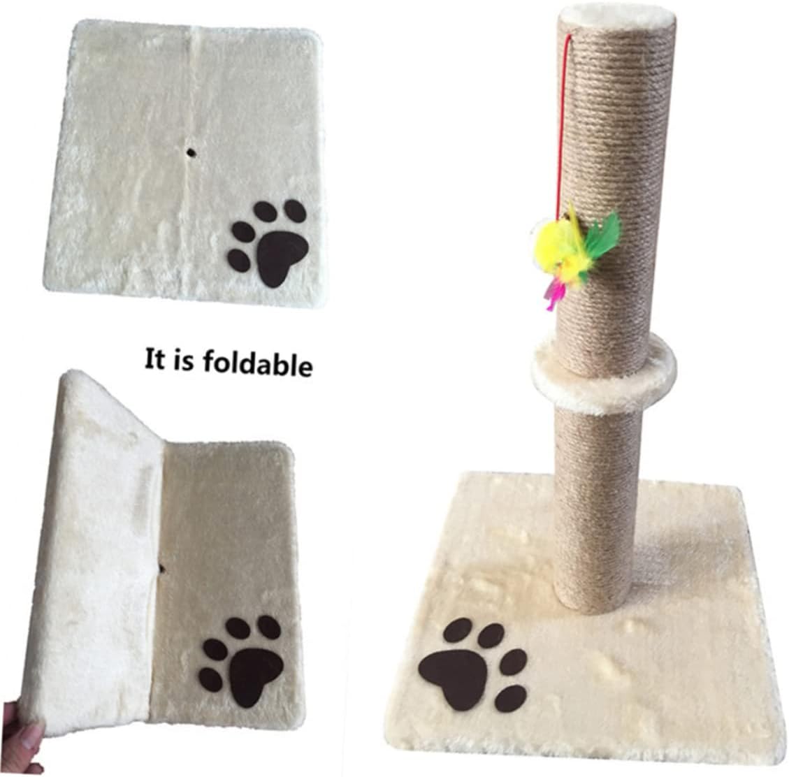 YARNOW Cat Climbing Stand Scratching Post Multi-Level Cat Tree Interactive Play Structure Pet Supplies