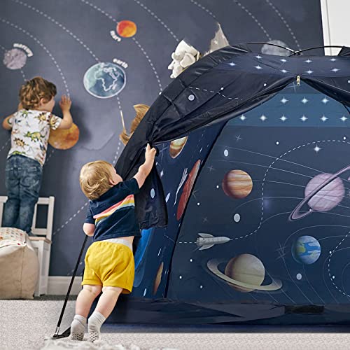Gentle Monster Space Play Tent For Kids, Indoor Universe & World Playhouse For Boys, Imaginative Gift For Toddlers & Children 3 4 Years Old, Up - 47 X 47 X 43 Inch #TOP1