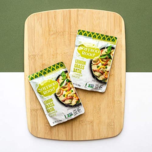 Saffron Road Simmer Sauce Lemongrass Basil - Non-Gmo, Gluten-Free, Halal, Kosher, Vegan (7 Ounce (Pack Of 4)) #TOP7