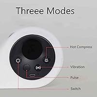 Vista 2 de Masajeador eléctrico mejorado de 6 niveles de intensidad de masaje con calefacción, masajeador portátil 4D, almohada de estiramiento cervical masaje