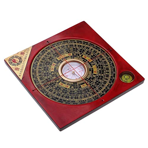 Brújula Feng Shui Luo Pan China Antigua 11x11cm miniatura 2