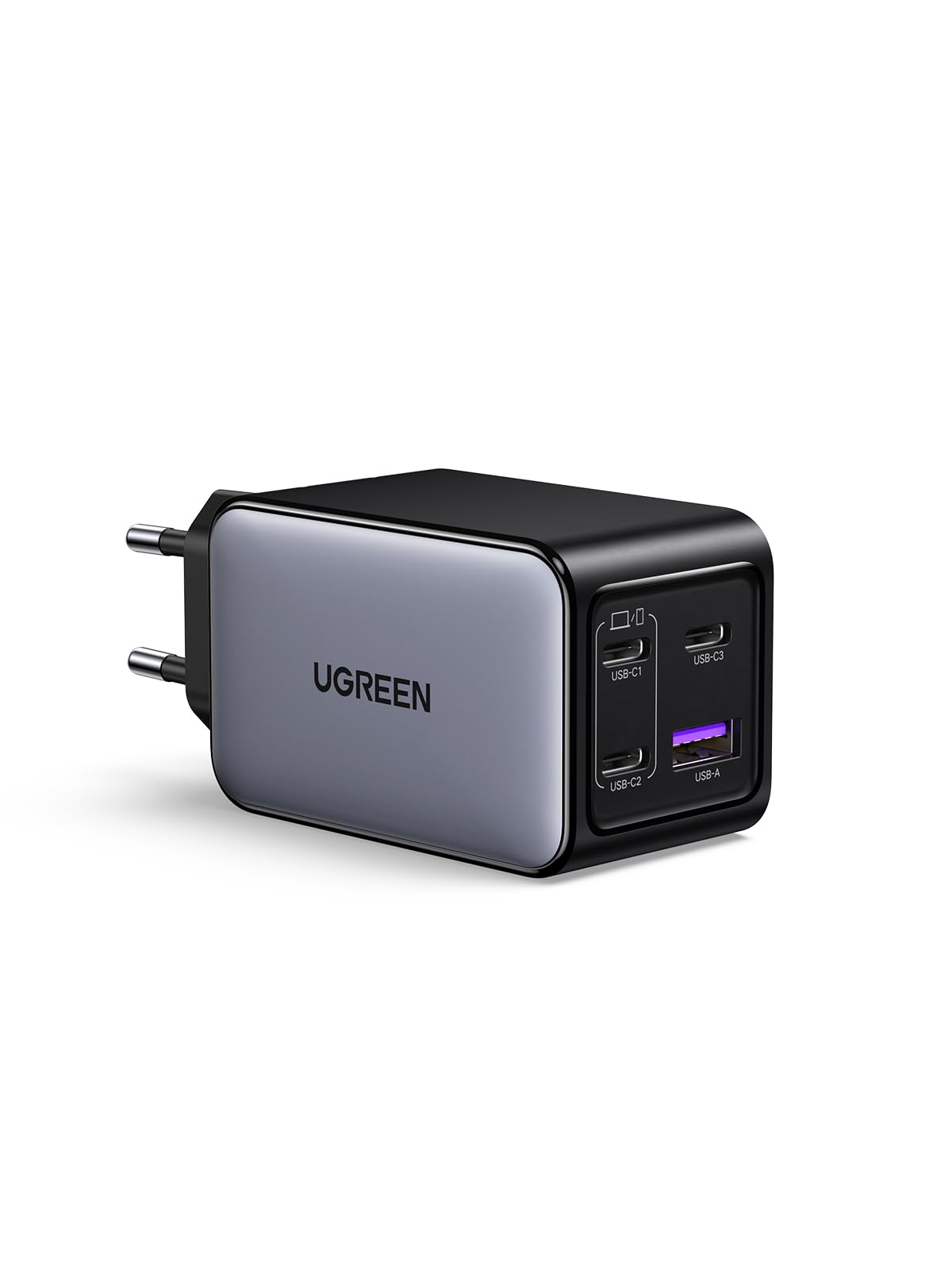 UGREEN Nexode 65W Caricatore 3 USB C e 1 USB A, Caricabatteria GaNInfinity USB C Compatibile con iPhone 16 Pro Max Plus 15 14 12 Galaxy S24 Ultra Plus Pixel iPad MacBook Pro Air M3 M2 M1
