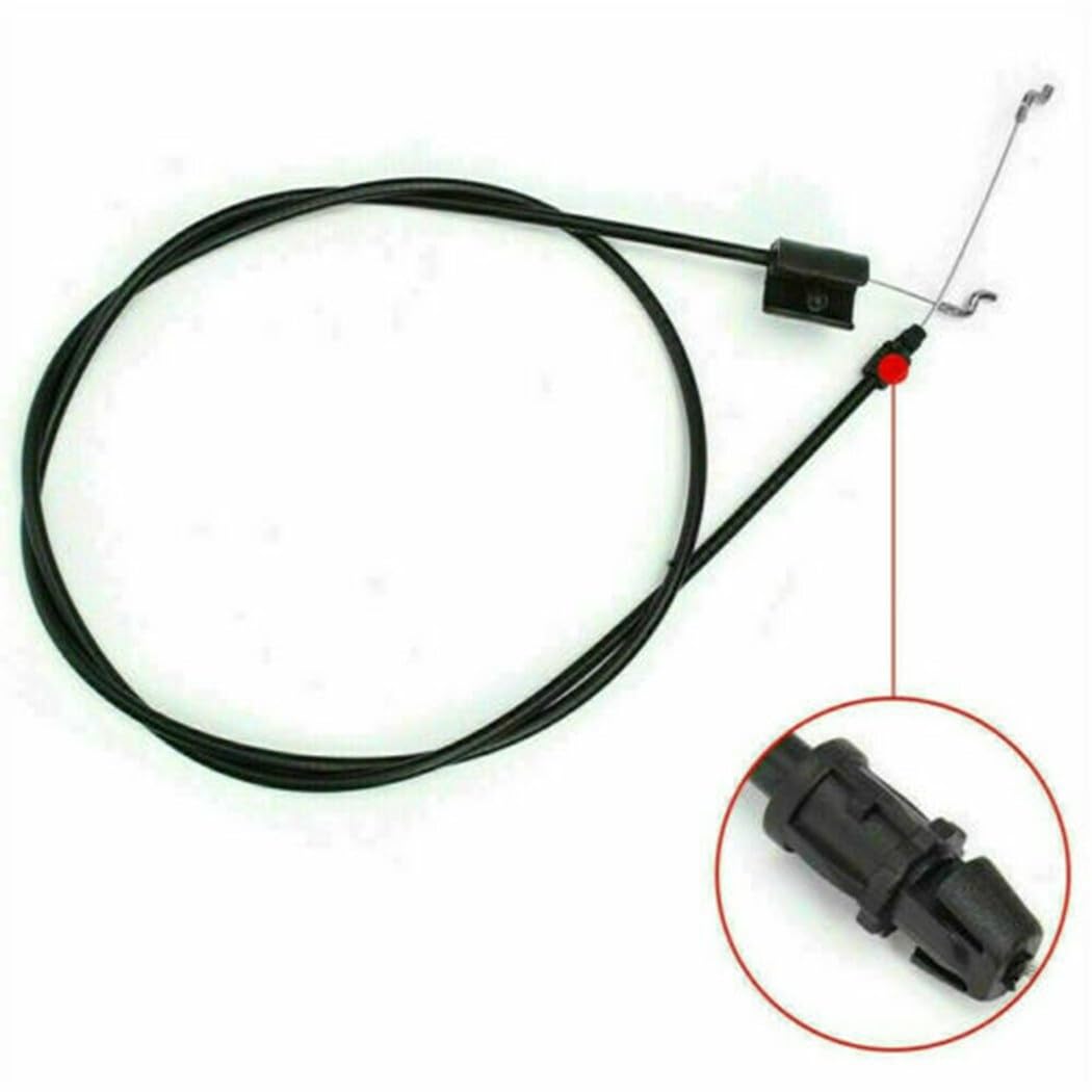 Cable de Acelerador de Repuesto con Curva en Z for cortacésped Craftsmen, Compatible con la Serie 038 (2003-2007), Longitud Total: 1360 mm.