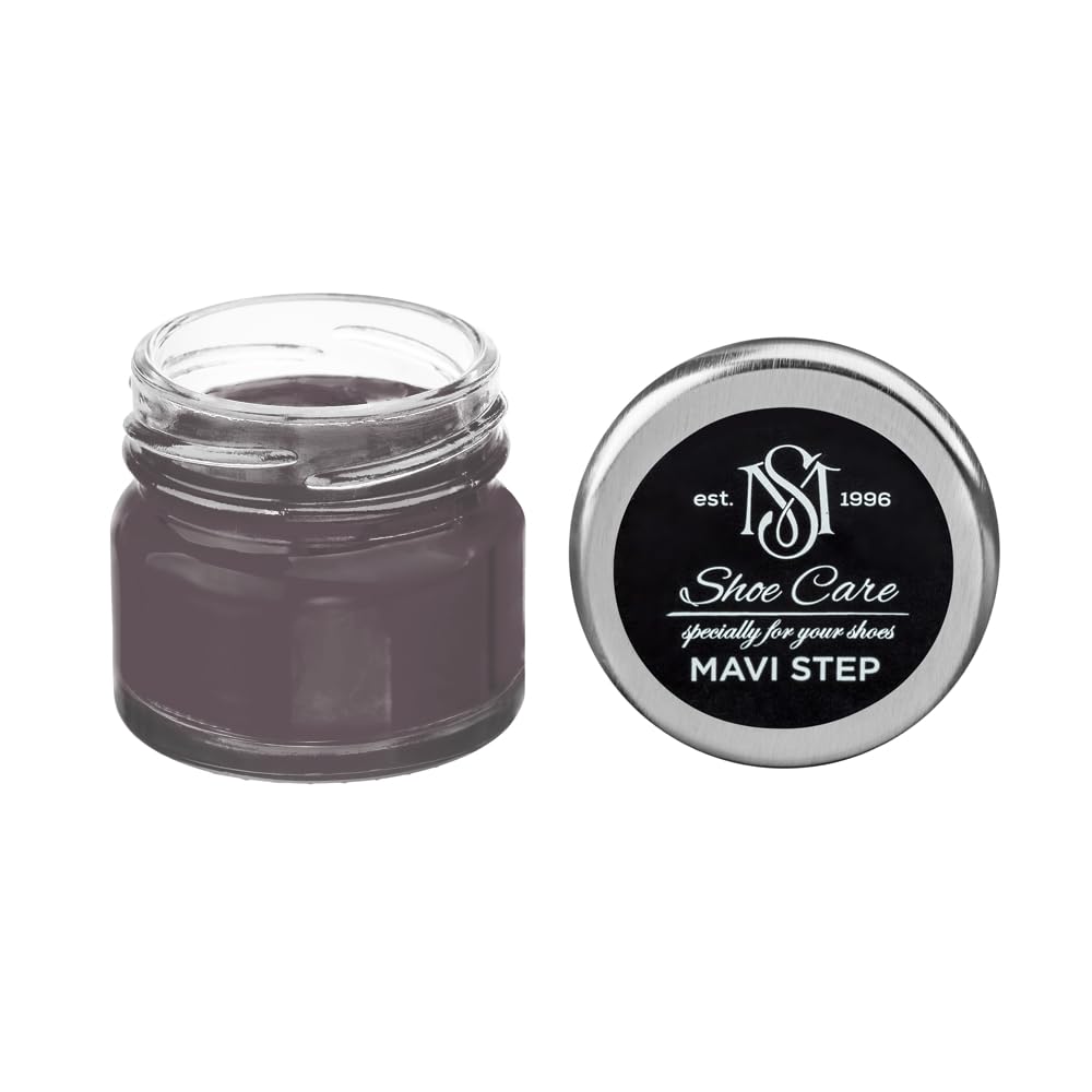 Crème de cirage NCS S 7005-R20B MAVI STEP pour entretien chaussure cuir lisse
