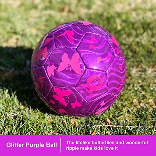 PP PICADOR Kids Football Soccer Ball Size 3 Cute Cartoon Toddler Ball for Girls Boys Gift with Pump