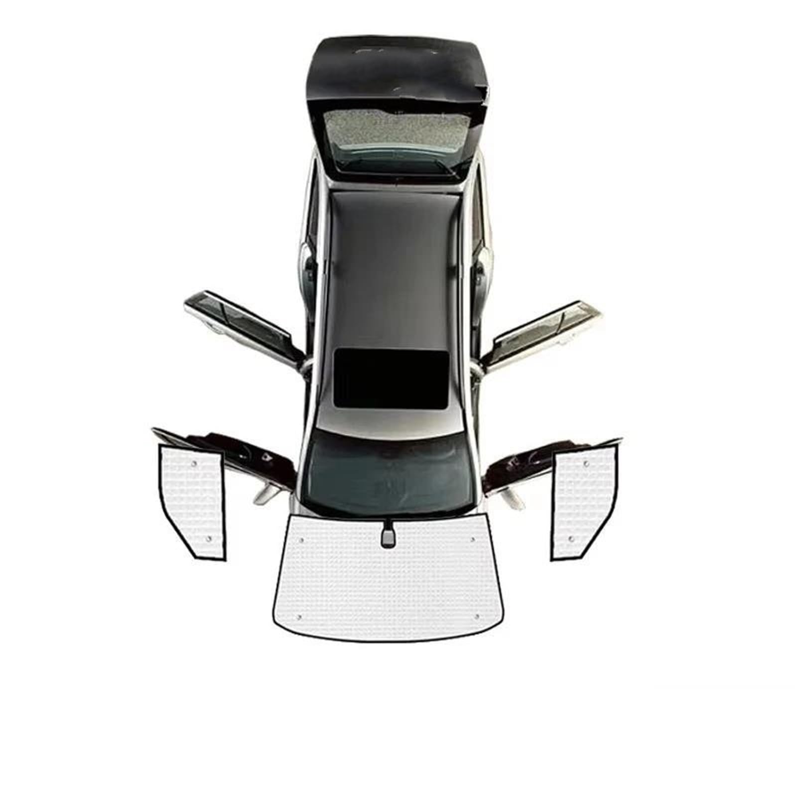 Para VW Para Transporter Para Caravelle Para Multivan Para Doubleback Para Para T5 Para SWB 2003~2015 Cubierta De Parabrisas Parasol Coche Magnético(Front Windows)