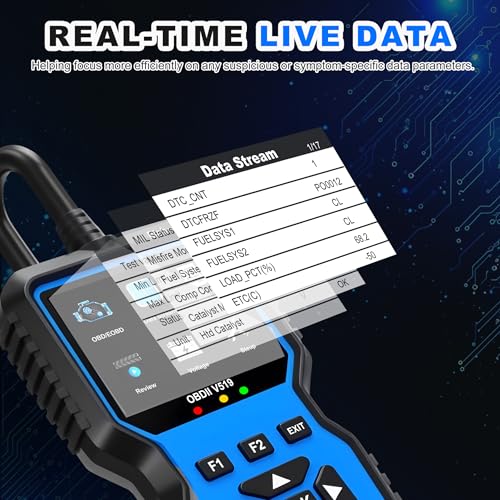 Etre Jeune OBD2 Scanner Tool, Upgraded V519 Vehicle Code Reader for Check Engine Light Clear Fault Codes, Live Data Professional OBDII Scan Tool for 1996 OBD2 Protocol Vehicle, Blue by Etre Jeune - Image 5