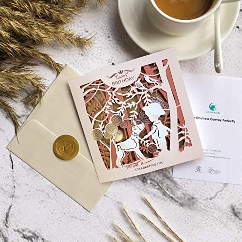 KODAMAA Everyday Love Card, Romantic Birthday Card Pack of 6