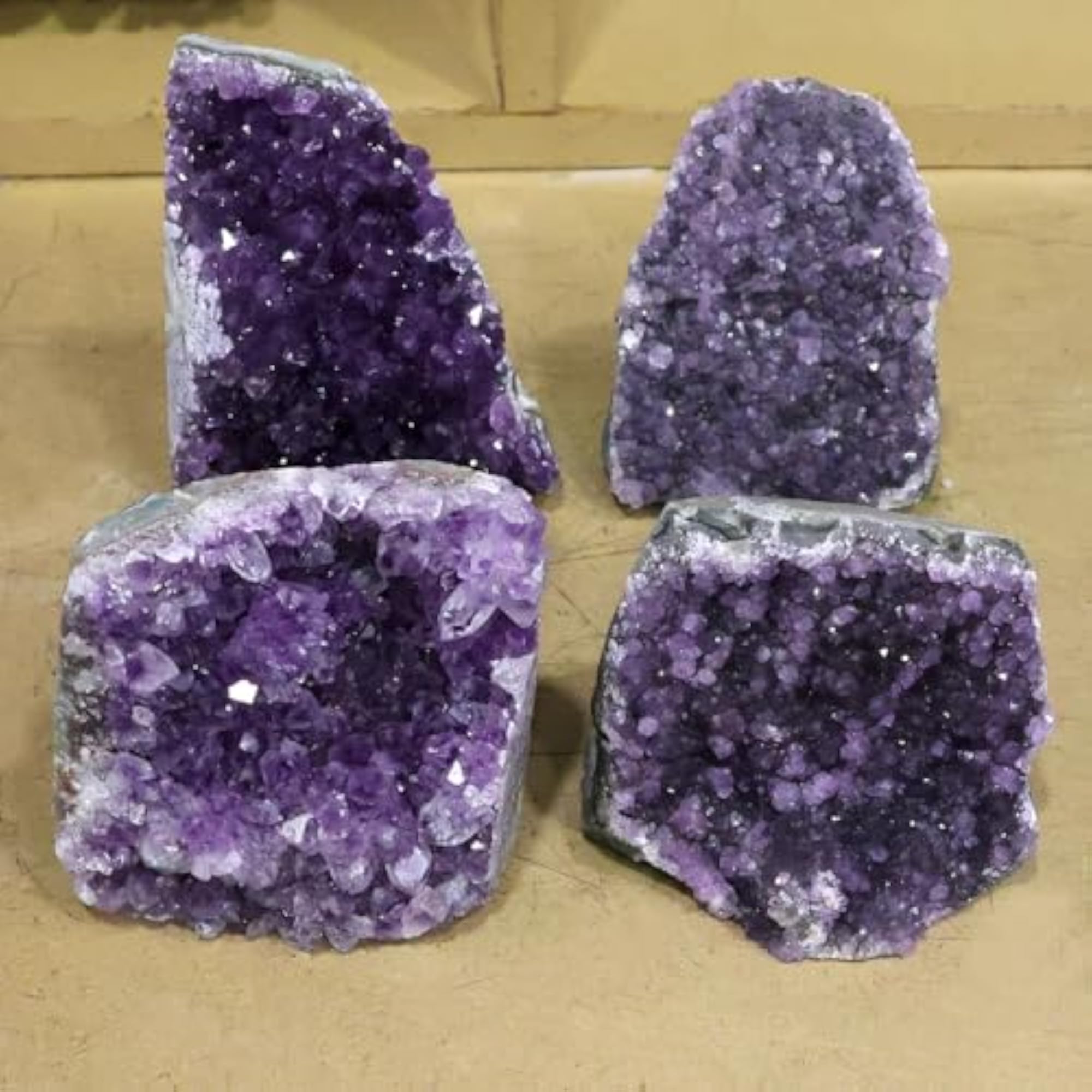 Amethyst Cluster Geode Crystal Natural Stone Raw Rough