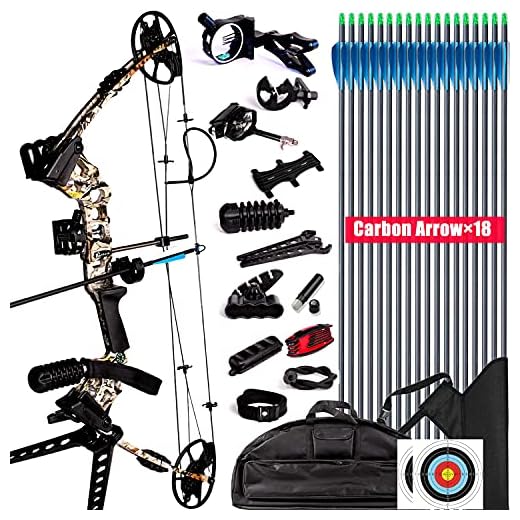 XGeek Compound Bow,Limbs Made in USA,19-30 Draw Length,19-70Lbs Draw Weight,Up to 320FPS, Ship from USA Warehouse(Arrives 3-5 Days