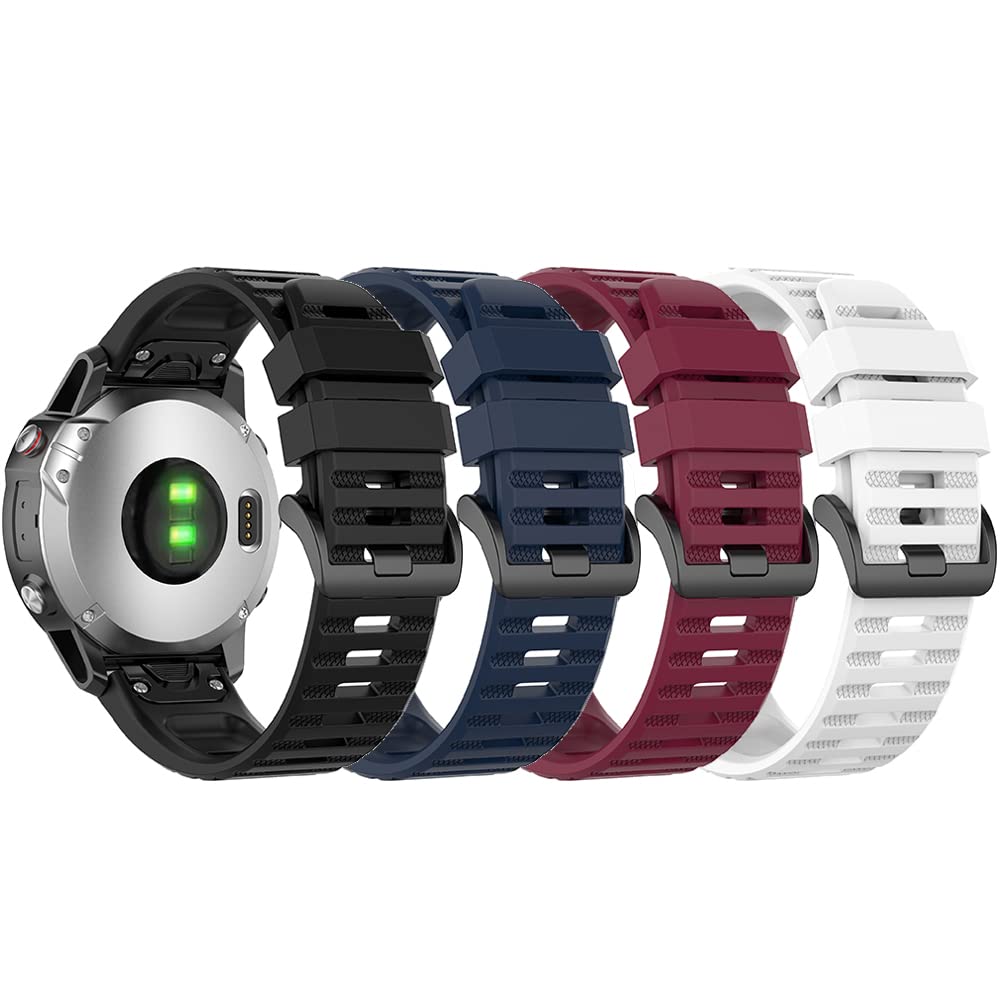 FitTurn Compatible for Coros Vertix Watch Bands (Not for Vertix 2), Sport Soft Silicone Flexible Watch Strap for Coros Vertix Smart Watch Quick Fit