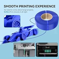 SUNLU PLA Filament Nachfüllung 1,75mm, PLA 3D-Drucker Filament Geeignet für Bambu und SUNLU 3rd Wiederverwendbare Spule, Maßgenauigkeit +/- 0,02 mm, 1kg pro Spule, 4 Pack, 4 Schwarz – Ansicht 3