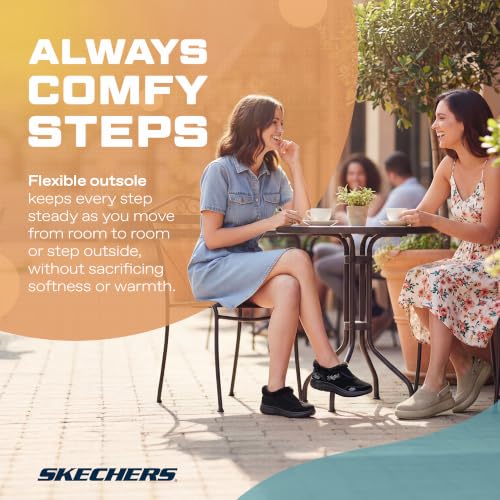 Skechers Womens Hands Free Slip-ins On-The-Go Encore - Elle Embroidered Slipper, Black/Black, 8 by Skechers - Used condition - Image 6