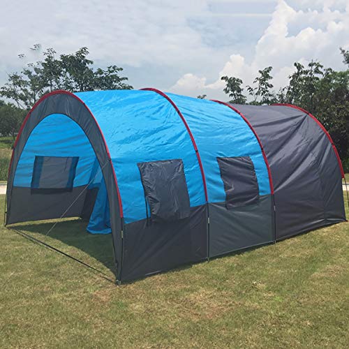 Tente tunnel multi-personnes spacieuse pour le camping en famille et les sorties de pêche