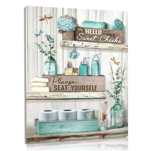 Dazzlewall Cuadro Decorativo para Baño, Arte de Pared...