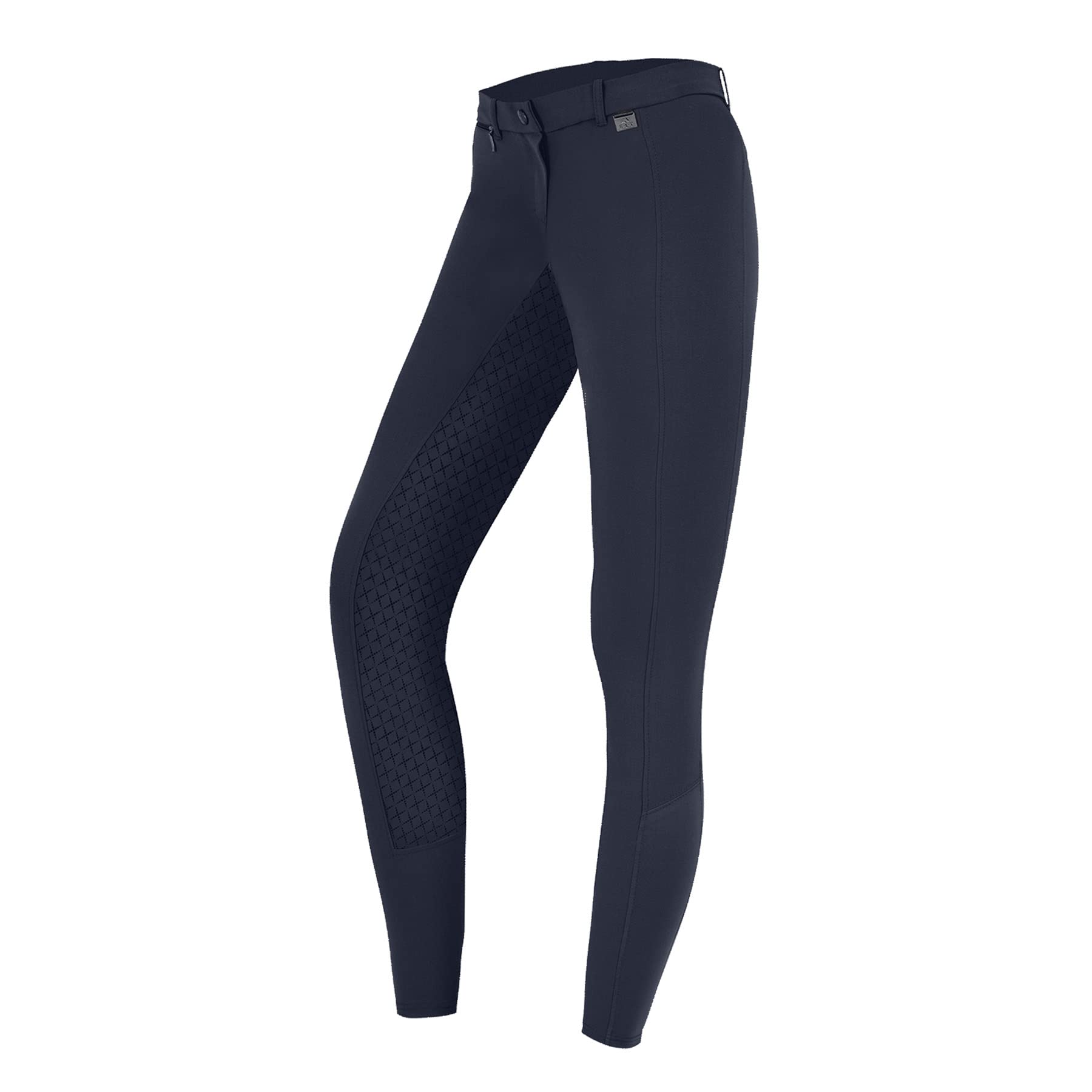 ELT Pantalon d'équitation Micro Sport en silicone, bleu nuit, 40