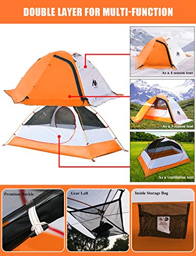 Carpa Ultraligera para Mochileros AYAMAYA 2 Personas miniatura 5