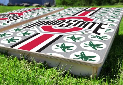 Ohio State Buckeyes Fanatic Premium Pro Cornhole Bean Bag Toss Game 24x48 with 8 Regulation 16oz Bags
