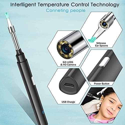 Zupora Ear Camera Ear Wax Removal Kit, Earwax Remover Tool,1920P Fhd Wireless Ear Otoscope With Led Lights,Ear Scope With Ear Wax Cleaner Tool For Iphone, Ipad & Android Smart Phones #TOP4