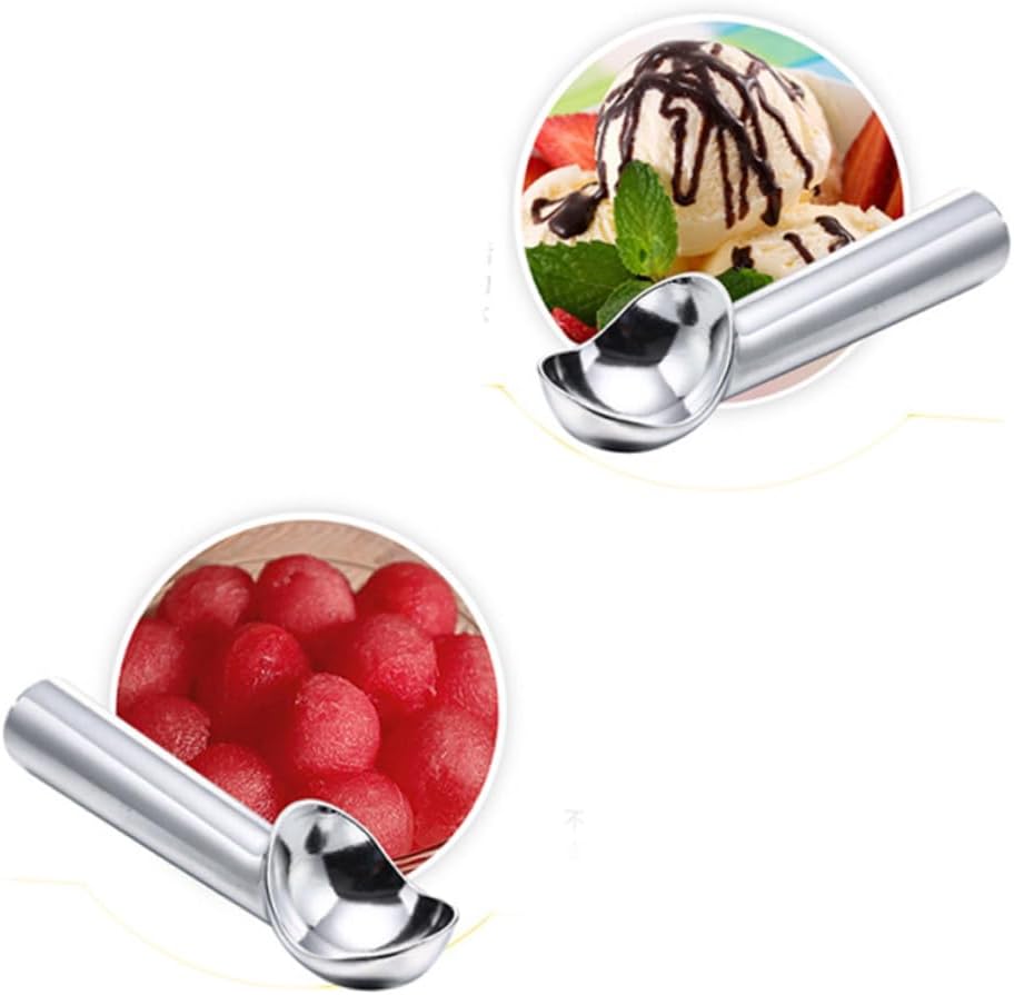 PRETYZOOM 3pcs Ice Scoop Professional Ice Cream Scooper Cookie Scoops Aluminum Alloy Non-stick Mashed Potato Spoon Melon Baller
