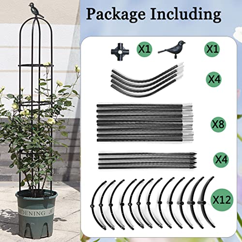 Garden Trellis,Tomato Cage For Climbing Plants Outdoor, Plants Trellis Support For Climbing Vines, Plant Support For Vegetables, Plant Flower Trellises For Clematis Jasmine Outdoor Indoor-1 Pack #TOP3