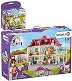  SCHLEICH Horse Club 2er Set 42412 42416 Sofia & Blossom + Großer Pferdehof mit Wohnhaus und Stall