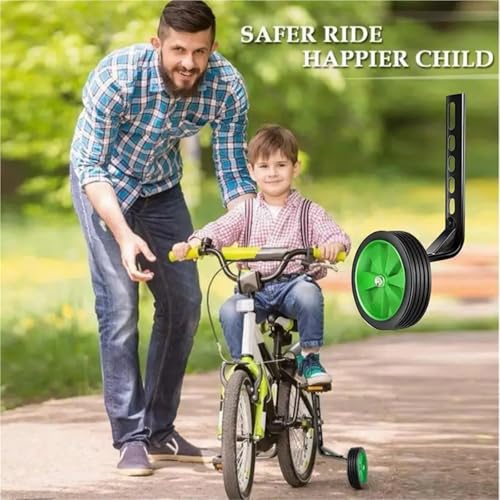 Ruedas auxiliares para bicicleta de 20 pulgadas, ruedas de entrenamiento para bicicletas de 12 a 20 pulgadas, resistentes para tierra (rojo, 1 par) miniatura 6