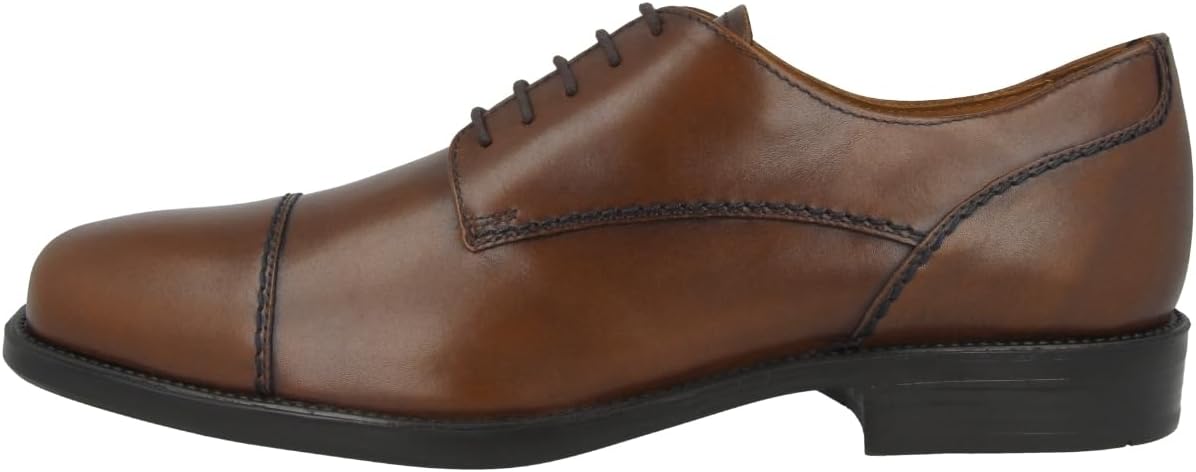 Geox Men's Federico 16 Oxford, Dark Cognac, 42 M EU (9 US)