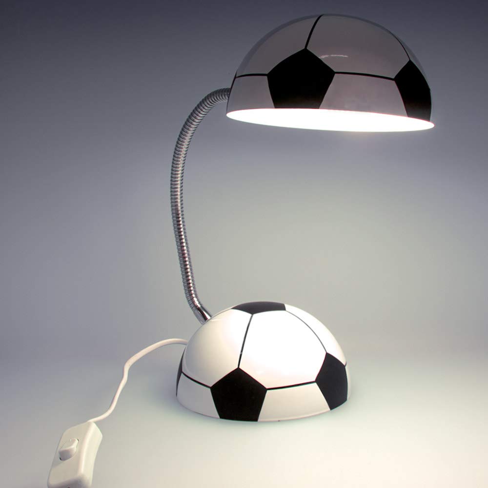 wonderlamp W-A000119 Flexo Infantil Futbol, Blanco/Negro
