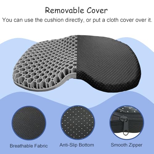 Image of NEW-Vi Anti-Slip Kayak Seat Cushion - Waterproof Thicken Gel Boat Kayak Canoe Rowing Stadium Pad for Sit in Kayak Chair Kayak Accessories Equipment Gear for Fishing Kayak