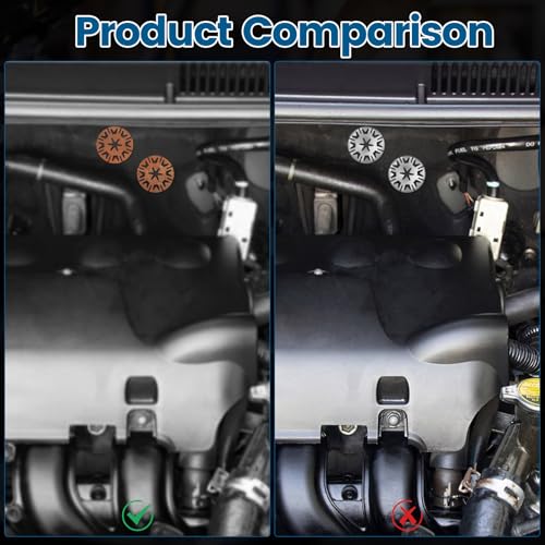 24 Stück Hitzeschutzplatte Reparatursatz für Auto, 52mm Klemmscheiben Hitzeschutzblech Befestigung Clips & 30mm Sicherungsscheiben Hitzeschutzblech Auspuff Reparatursatz, Kompatibel mit N90335004